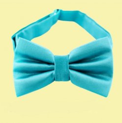 Dark Turquoise Boys Ages 1-7 Wedding Boys Neck Bow Tie 