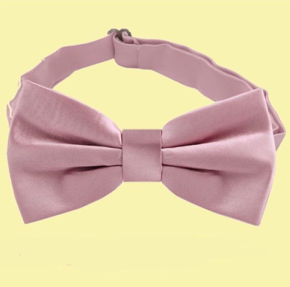 Image 0 of Blush Dusky Pink Boys Ages 1-7 Wedding Boys Neck Bow Tie 