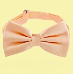 Apricot Peach Boys Ages 1-7 Wedding Boys Neck Bow Tie 