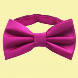 Fuchsia Magenta Pink Boys Ages 1-7 Wedding Boys Neck Bow Tie 