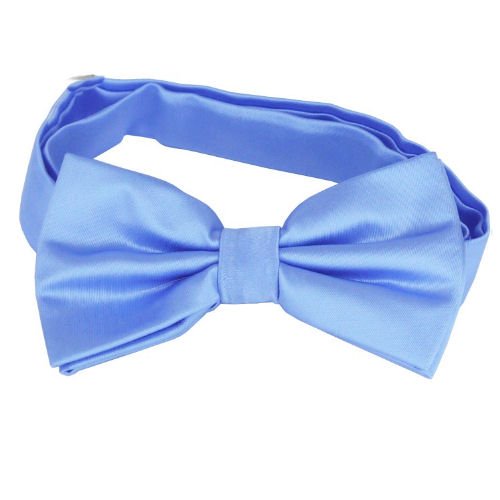 Image 1 of Sky Baby Blue Boys Ages 1-7 Wedding Boys Neck Bow Tie 