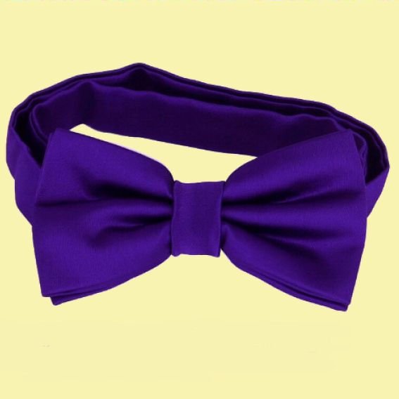 Image 0 of Cadbury Amethyst Purple Boys Ages 1-7 Wedding Boys Neck Bow Tie 