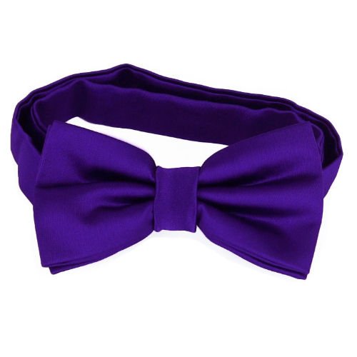 Image 1 of Cadbury Amethyst Purple Boys Ages 1-7 Wedding Boys Neck Bow Tie 