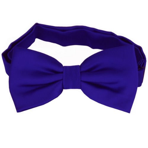 Image 1 of Electric Blue Indigo Boys Ages 1-7 Wedding Boys Neck Bow Tie 