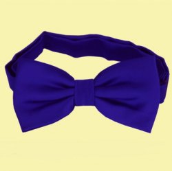 Electric Blue Indigo Boys Ages 1-7 Wedding Boys Neck Bow Tie 