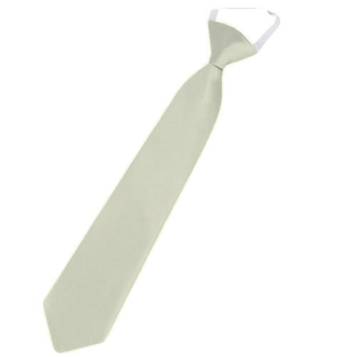 Image 1 of Ivory Junior Boys Ages 3-7 Wedding Elastic Straight Boys Neck Tie 