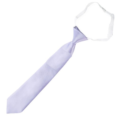 Image 1 of Lilac Purple Junior Boys Ages 1-7 Wedding Elastic Straight Boys Neck Tie x 3
