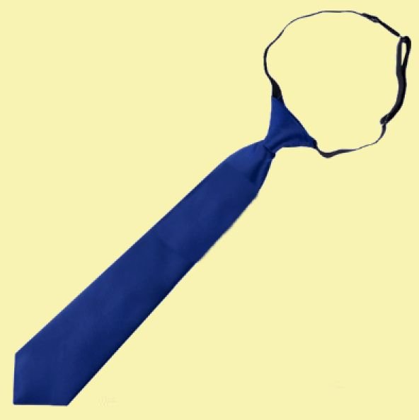 Image 0 of Navy Blue Junior Boys Ages 1-7 Wedding Elastic Straight Boys Neck Tie x 3