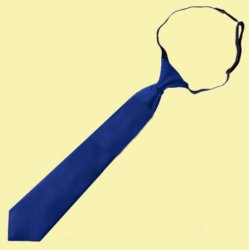 Navy Blue Junior Boys Ages 1-7 Wedding Elastic Straight Boys Neck Tie