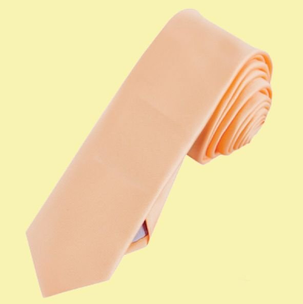 Image 0 of Apricot Peach Formal Groomsmen Groom Wedding Slim Skinny Mens Neck Tie 