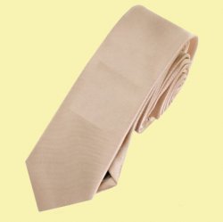 Beige Tan Mocha Formal Groomsmen Groom Wedding Slim Skinny Mens Neck Tie 