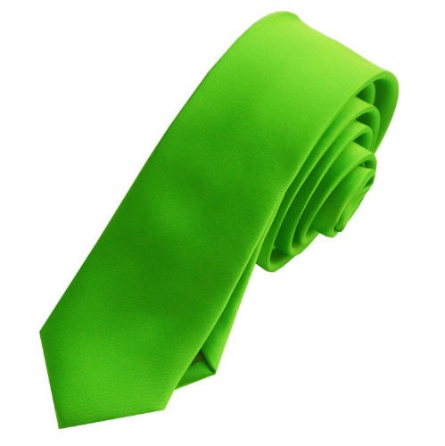 Image 1 of Apple Green Formal Groomsmen Groom Wedding Slim Skinny Mens Neck Tie 