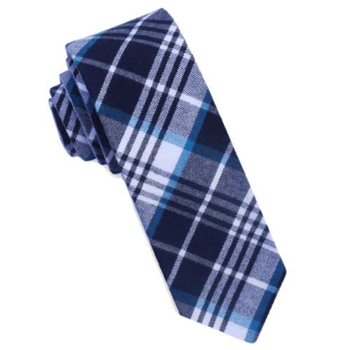 Image 1 of Jade Black White Tartan Groomsmen Groom Wedding Slim Skinny Mens Neck Tie 