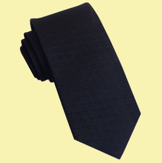 Image 0 of Jet Black Reptile Skin Groomsmen Groom Wedding Narrow Mens Neck Tie 