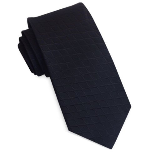 Image 1 of Jet Black Reptile Skin Groomsmen Groom Wedding Narrow Mens Neck Tie 