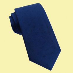Midnight Blue Polka Dots Groomsmen Groom Wedding Narrow Mens Neck Tie 