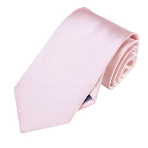 Image 1 of Baby Pink Formal Groomsmen Groom Wedding Narrow Mens Neck Tie 