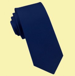 Midnight Blue Ribbed Groomsmen Groom Wedding Narrow Mens Neck Tie 