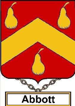 Image 0 of Abbott English Coat of Arms Large Print Abbott English Family Crest  
