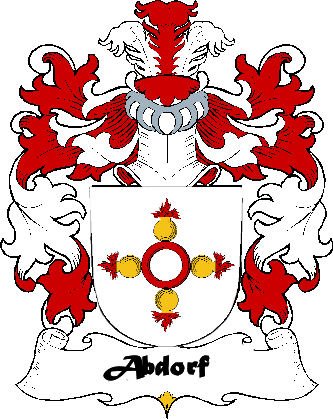 Image 0 of Abdorf Swiss Coat of Arms Print Abbott Swiss Family Crest Print 