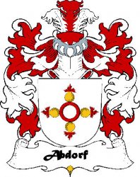 Abdorf Swiss Coat of Arms Print Abbott Swiss Family Crest Print 