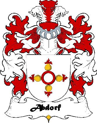 Image 0 of Abdorf Swiss Coat of Arms Large Print Abdorf Swiss Family Crest 