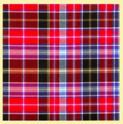 Aberdeen District Tartan 16oz Wool Fabric Heavyweight Swatch 