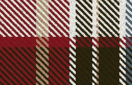 Image 2 of Aberdeen City Reproduction Double Width 11oz Lightweight Tartan Wool Fabric 