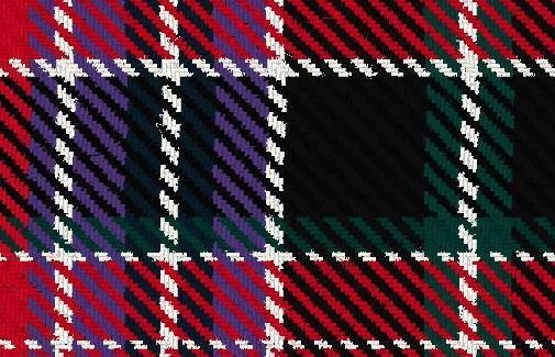 Image 2 of Aberdeen District Modern Double Width 11oz Lightweight Tartan Wool Fabric 
