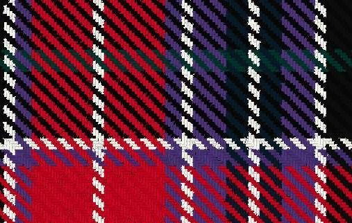 Image 5 of Aberdeen District Modern Double Width 11oz Lightweight Tartan Wool Fabric 