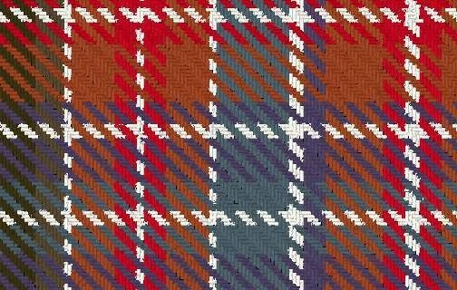 Image 4 of Aberdeen District Reproduction Double Width 11oz Lightweight Tartan Wool Fabric 