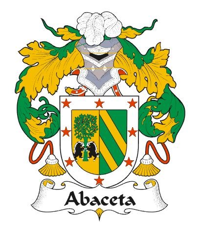 Image 0 of Abaceta Spanish Coat of Arms Print Abaceta Spanish Family Crest Print