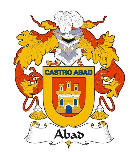 Image 0 of Abad Spanish Coat of Arms Large Print Abad Spanish Family Crest 