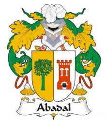 Abadal Spanish Coat of Arms Print Abadal Spanish Family Crest Print