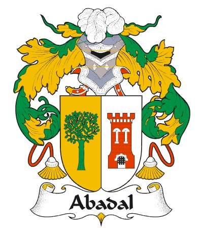 Image 0 of Abadal Spanish Coat of Arms Large Print Abadal Spanish Family Crest 