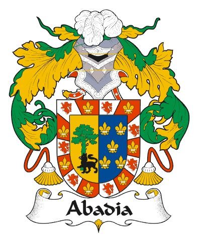 Image 0 of Abadia Spanish Coat of Arms Large Print Abadia Spanish Family Crest 