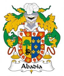 Abadia Spanish Coat of Arms Large Print Abadia Spanish Family Crest 
