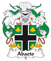 Abaeto Spanish Coat of Arms Print Abaeto Spanish Family Crest Print