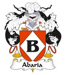 Abaria Spanish Coat of Arms Print Abaria Spanish Family Crest Print