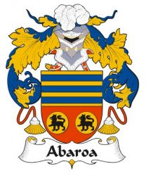 Abaroa Spanish Coat of Arms Print Abaroa Spanish Family Crest Print