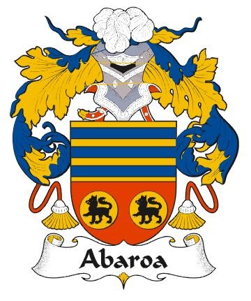 Image 0 of Abaroa Spanish Coat of Arms Large Print Abaroa Spanish Family Crest 