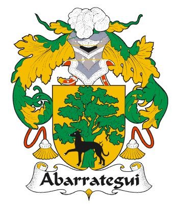 Image 0 of Abarrategui Spanish Coat of Arms Large Print Abarrategui Spanish Family Crest 