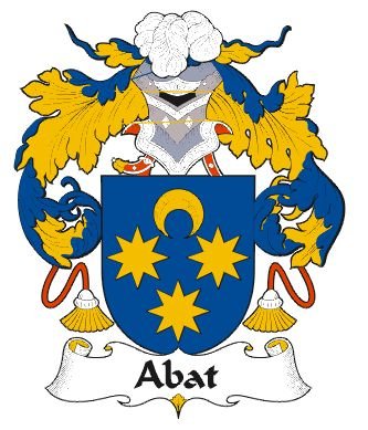 Image 0 of Abat Spanish Coat of Arms Large Print Abat Spanish Family Crest 