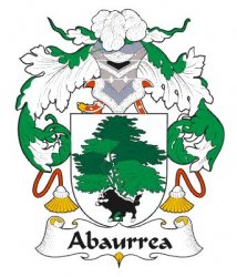 Abaurrea Spanish Coat of Arms Large Print Abaurrea Spanish Family Crest 