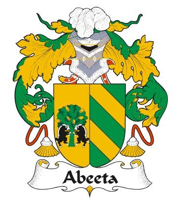 Image 0 of Abeeta Spanish Coat of Arms Large Print Abeeta Spanish Family Crest 
