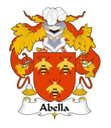 Abella Spanish Coat of Arms Large Print Abella Spanish Family Crest 