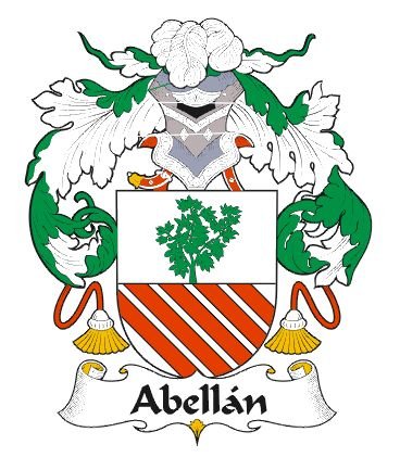 Image 0 of Abellan Spanish Coat of Arms Large Print Abellan Spanish Family Crest 