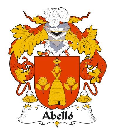 Image 0 of Abello Spanish Coat of Arms Large Print Abello Spanish Family Crest 