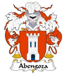 Abengoza Spanish Coat of Arms Large Print Abengoza Spanish Family Crest 