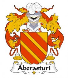 Aberasturi Spanish Coat of Arms Print Aberasturi Spanish Family Crest Print